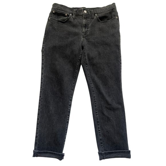 Madewell Denim - Madewell Tomboy Straight Jeans Womens 29 Faded Black Cotton Blend Casual Boho
